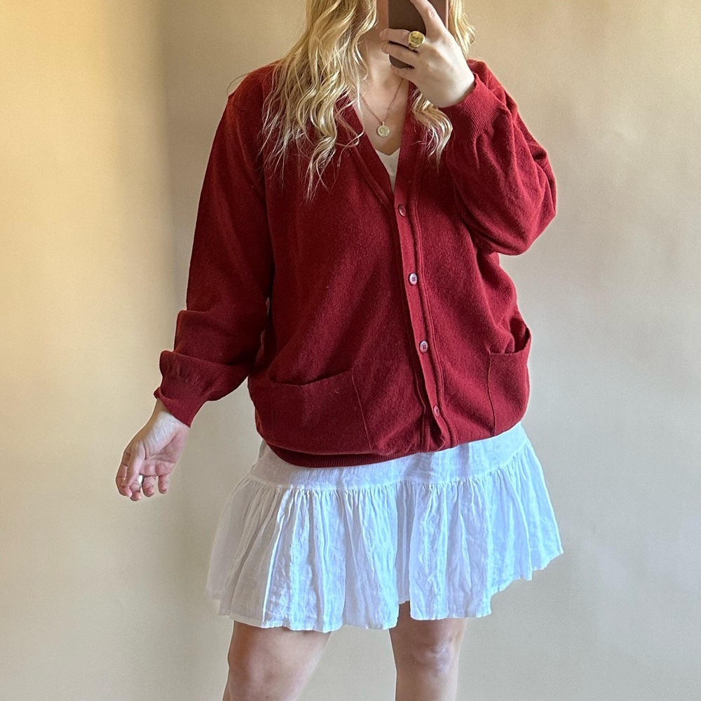 SALE — Lambswool Blend Cardigan